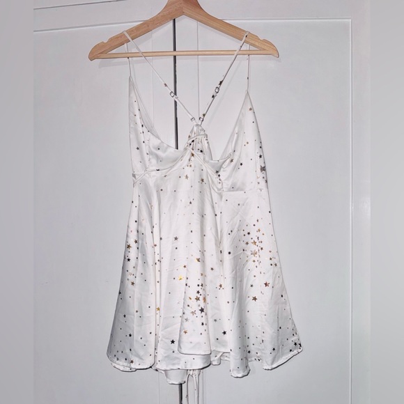 Lucy In The Sky Charlotte Starlight Mini Dress | White - Picture 5 of 7